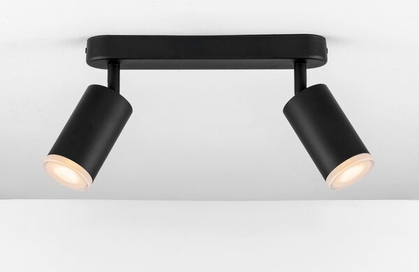 Nova Luce Černé kovové bodové světlo Mao 26 cm