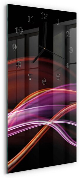 Skleněné hodiny vertikální Abstraktní umění zsppc-30x60-00172796