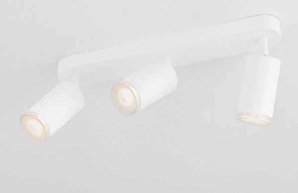 Nova Luce Bílé kovové bodové světlo Mao 38 cm