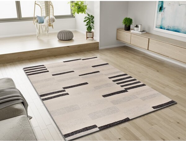 Šedý/krémový koberec 80x150 cm Mosaica – Universal