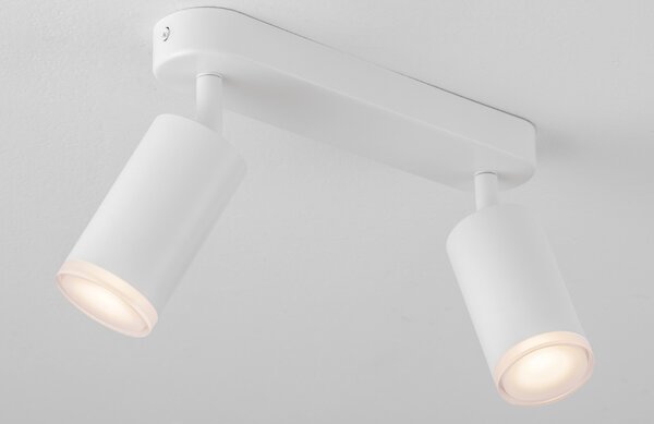 Nova Luce Bílé kovové bodové světlo Mao 26 cm