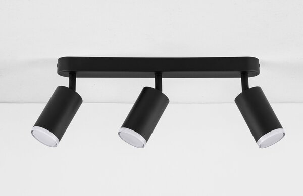 Nova Luce Černé kovové bodové světlo Mao 38 cm