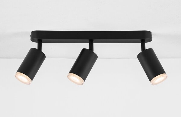 Nova Luce Černé kovové bodové světlo Mao 38 cm
