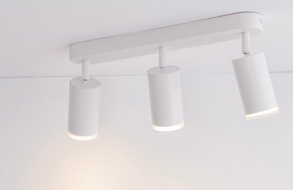 Nova Luce Bílé kovové bodové světlo Mao 38 cm