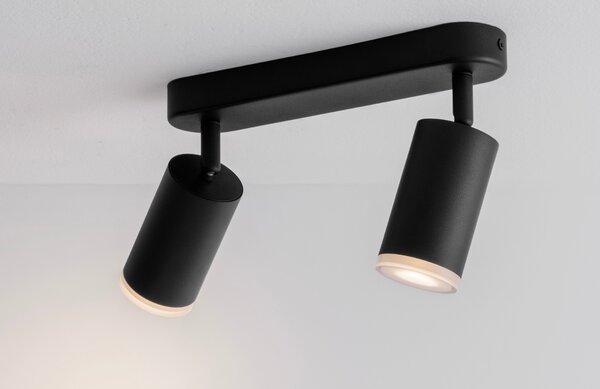 Nova Luce Černé kovové bodové světlo Mao 26 cm