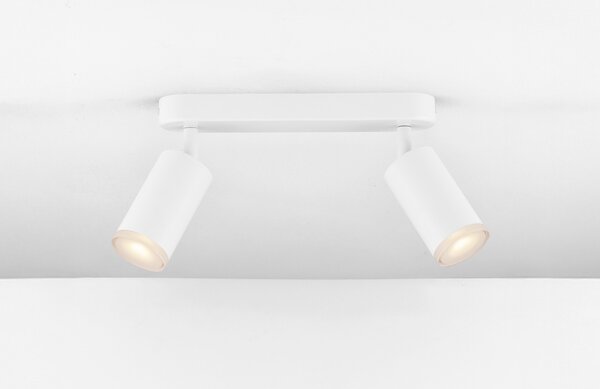 Nova Luce Bílé kovové bodové světlo Mao 26 cm