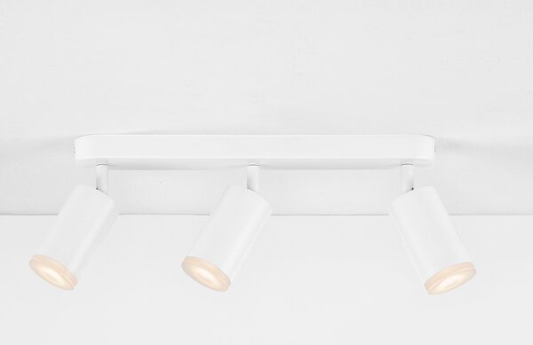 Nova Luce Bílé kovové bodové světlo Mao 38 cm