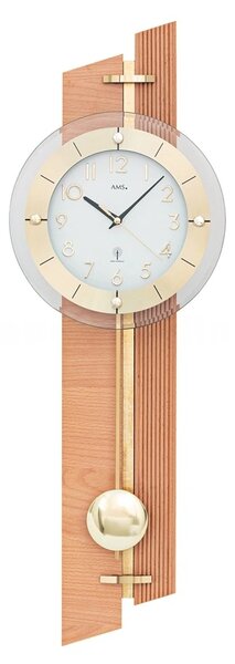 Kyvadlové nástěnné hodiny 5307 AMS řízené rádiovým signálem 71cm