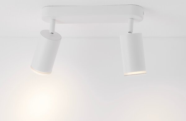 Nova Luce Bílé kovové bodové světlo Mao 26 cm