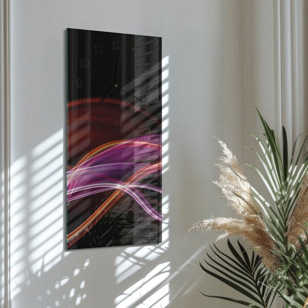 Skleněné hodiny vertikální Abstraktní umění zsppc-30x60-00172796