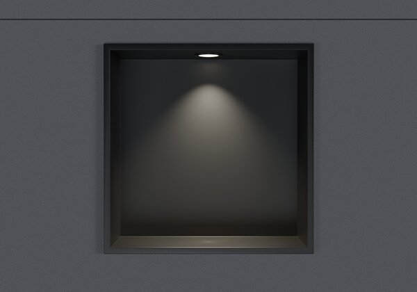 Nerezová nástěnná nika NT203010X s LED reflektorem - 20 x 30 x 10 cm (v x š x h) - Možnost volby barvy