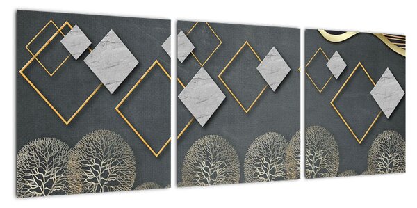 Moderní abstraktní obraz (90x30cm)