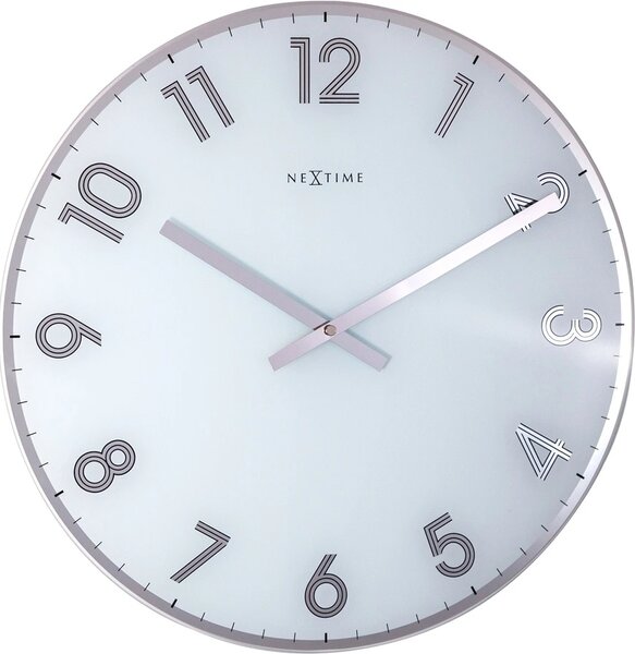 Designové nástěnné hodiny 8190wi Nextime Reflect 43cm