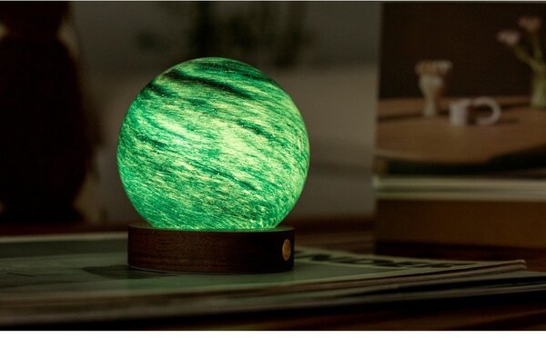 Tmavě hnědá/v tmavě přírodní barvě světelná dekorace na USB ø 8 cm Stellar Ocean – Gingko