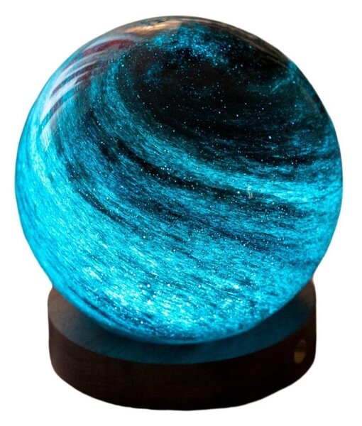 Tmavě hnědá/v tmavě přírodní barvě světelná dekorace na USB ø 8 cm Stellar Ocean – Gingko