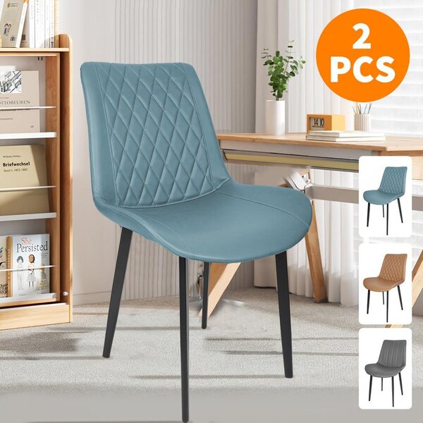 Jídelní židle - Židle - Židle s opěradlem - Jídelní židle - Kuchyňské židle - Šedá barva - Ergonomické pohodlí