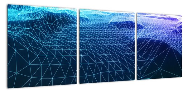 Digitální svět - moderní obraz do bytu (90x30cm)