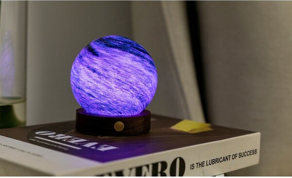 Tmavě hnědá/v tmavě přírodní barvě světelná dekorace na USB ø 8 cm Stellar Ocean – Gingko