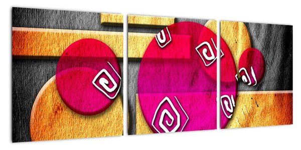 Obraz na zeď - abstrakce (90x30cm)