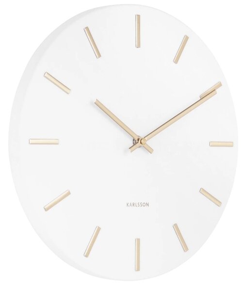 Designové nástěnné hodiny 5821WH white Karlsson 30cm