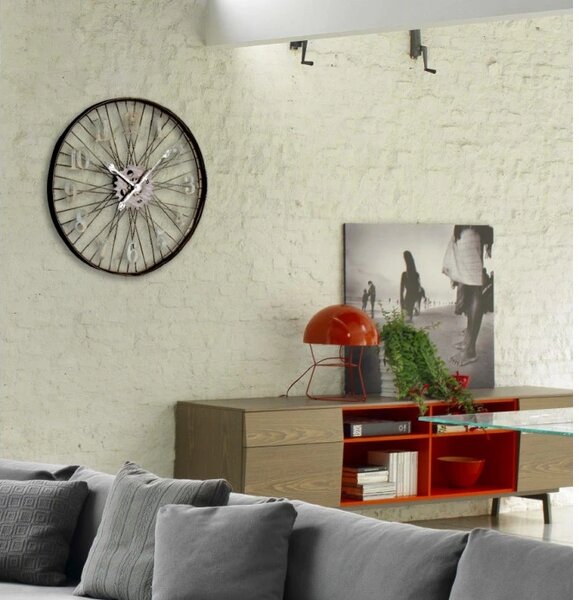 Lowell Italy Designové nástěnné hodiny 21457 Lowell 60cm