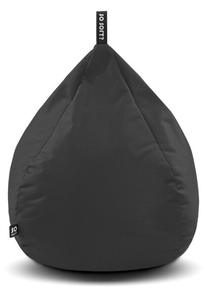 Šedý sedací vak Drop L – So Soft?