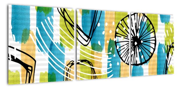 Abstraktní obraz (90x30cm)