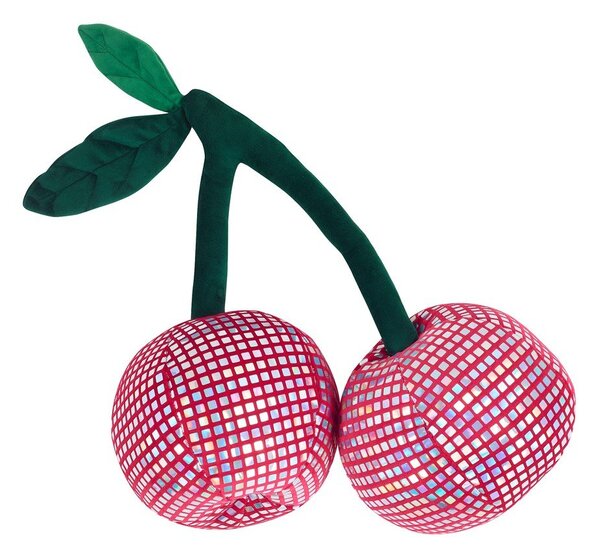 Plyšový dekorační polštář 25x30 cm Disco Cherries – Catherine Lansfield