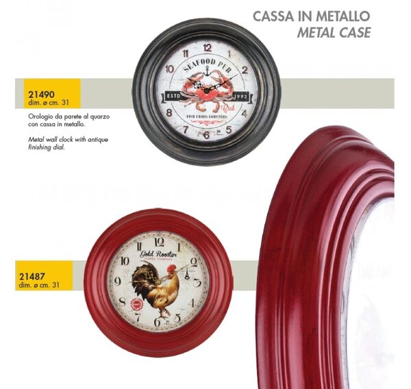 Lowell Italy Designové nástěnné hodiny 21490 Lowell 31cm