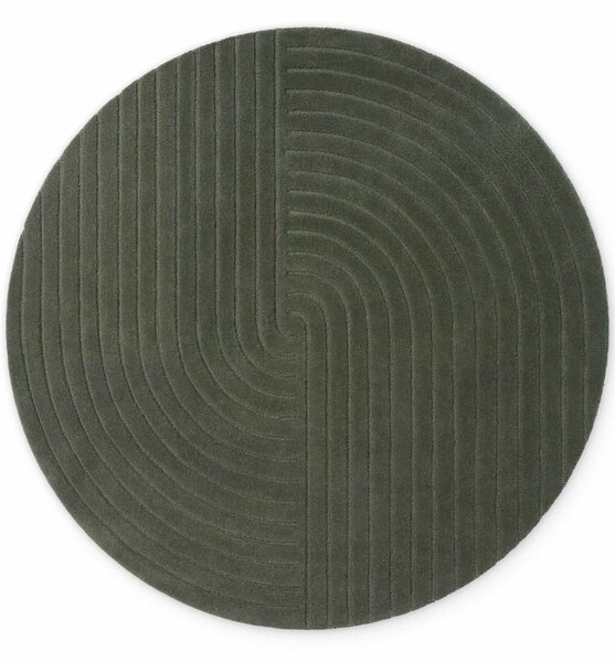 Vikosa, Kusový koberec Vikosa Arcura 106271 Dark Green kruh, 150x150 (průměr) kruh, zelená, ložnice