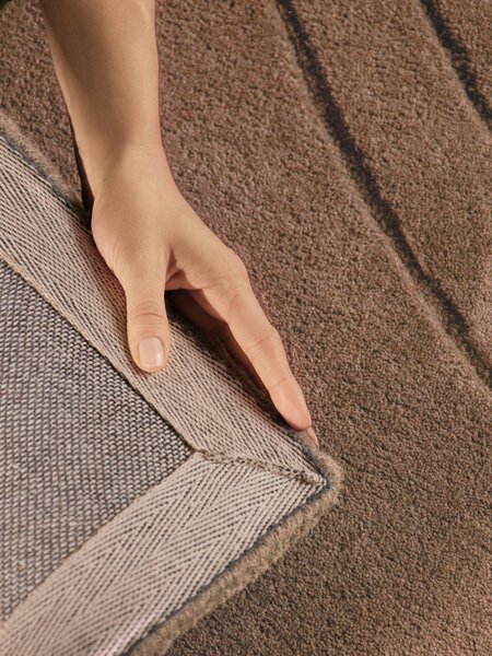 Vikosa, Kusový koberec Vikosa Arcura 106300 Brown kruh, 120x120 (průměr) kruh, hnědá, ložnice