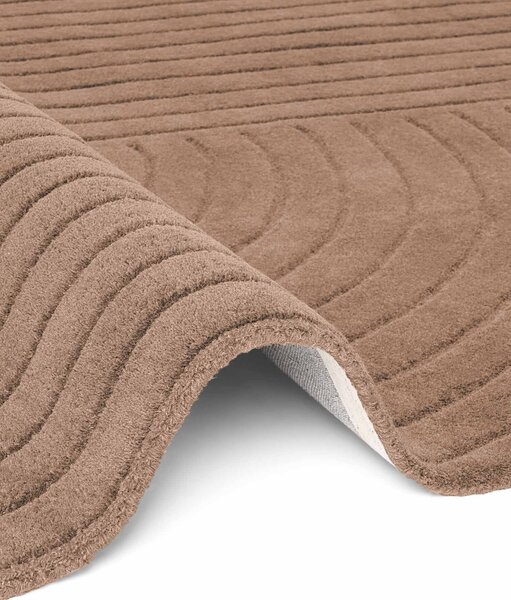 Vikosa, Kusový koberec Vikosa Arcura 106300 Brown kruh, 120x120 (průměr) kruh, hnědá, ložnice