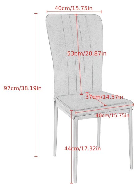 Sada 6 černých jídelních židlí - jídelní židle - kuchyňská židle - židle do restaurace - židle s opěradlem
