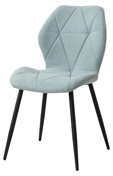 Jídelní židle - Sada 4 kusů - Čalouněné - Měkká lněná tkanina - Sametové sedadlo - Ergonomické - Kovové nohy