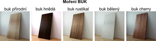 Drewmax KW401 dřevěná vitrína prosklená masiv buk