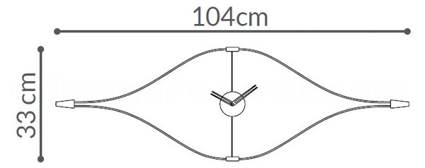 Designové nástěnné hodiny Nomon Look small 104cm