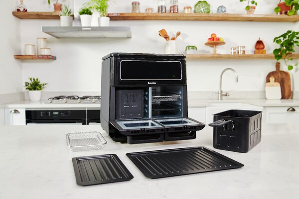 Horkovzdušná fritéza Breville Halo DUAL VDF130X, dvouzónová, 11 l
