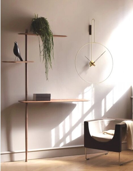 Designové nástěnné hodiny Nomon Daro Gold 108cm