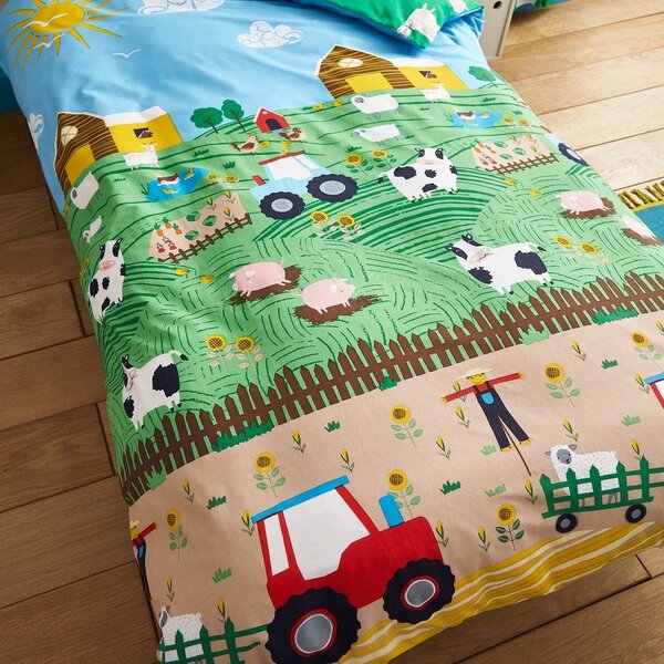Dětské povlečení na jednolůžko 135x200 cm Farmyard Animals – Catherine Lansfield