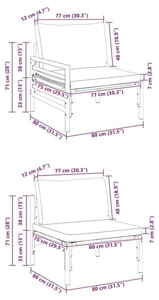 Sada jídelního stolu a židlí - Jídelní židle - Kuchyňské židle - Židle bez stolu - Kompaktní design