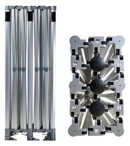 TENTino SET - Nůžkový párty stan 3x6 m /6 s jednostranným potiskem Typ konstrukce: SMALL HEXAGON, Rozsah potisku: pouze střecha, Plachtovina - gramáž: polyester 230 g/m2