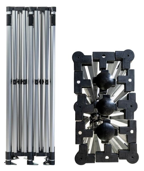 TENTino SET - Nůžkový párty stan 3x6 m /6 s jednostranným potiskem Typ konstrukce: SMALL HEXAGON, Rozsah potisku: pouze střecha, Plachtovina - gramáž: polyester 230 g/m2