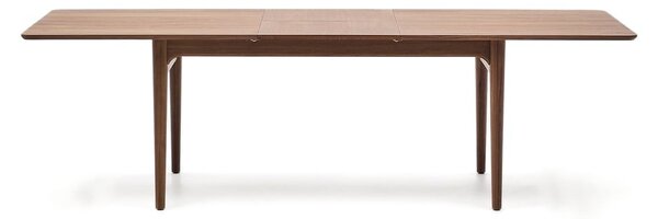 Rozkládací jídelní stůl s přídavnou deskou v dekoru ořechu 100x200 cm Elan – Kave Home