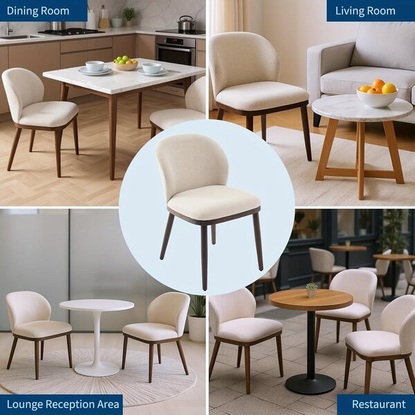 Jídelní židle - Židle - Židle s opěradlem ve tvaru sedáku - Nábytek - Kuchyňská židle - Moderní skandinávský design