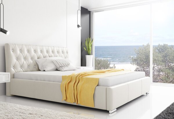 Čalouněná postel NARVE + matrace DE LUX, 120x200, madryt 912