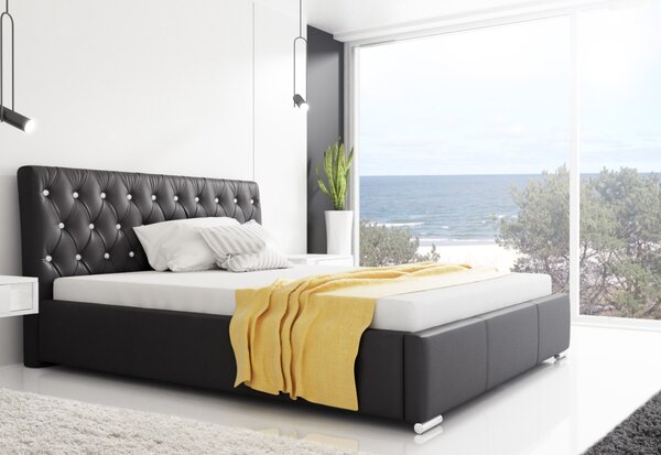 Čalouněná postel NARVE + matrace DE LUX, 120x200, madryt 1100