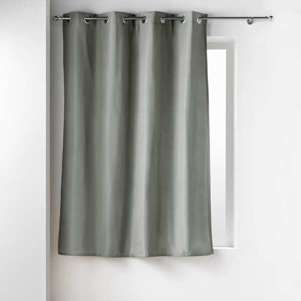 Šedý termo závěs z mikrovlákna 135x180 cm Micropolar – douceur d'intérieur