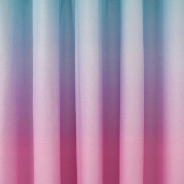 Růžový/fialový dětský závěs 2 ks 168x183 cm Ombre Rainbow Clouds – Catherine Lansfield