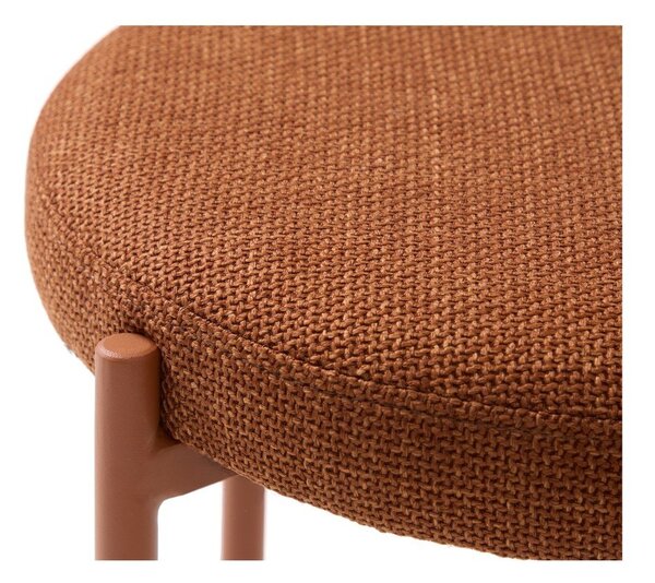 Kovová stolička v terakotové barvě Pelican – Unique Furniture