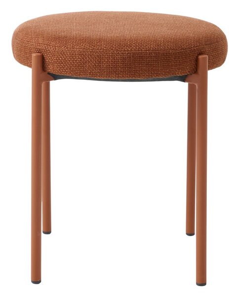 Kovová stolička v terakotové barvě Pelican – Unique Furniture